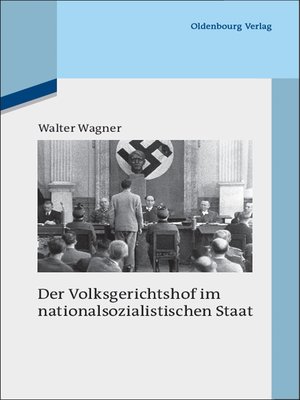 cover image of Der Volksgerichtshof im nationalsozialistischen Staat